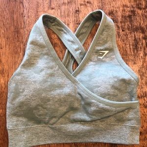 Small green camo gymshark legging set